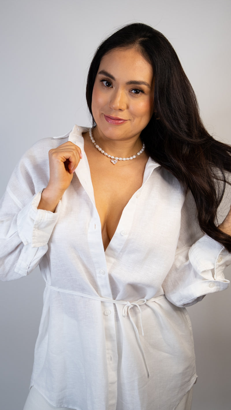 Collar corazón dorado