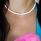 Choker de concha bubble gum