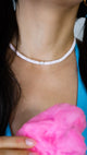 Choker de concha bubble gum