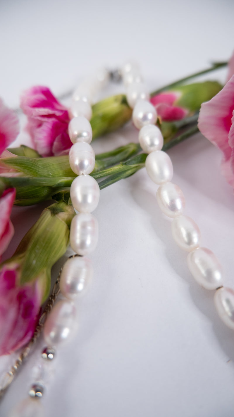 Collar corazón plateado