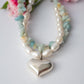 Collar Amazonita Silver Heart
