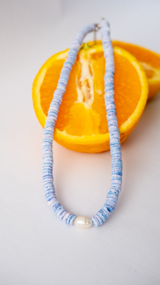 Choker de concha morado