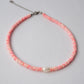 Choker de concha rosado