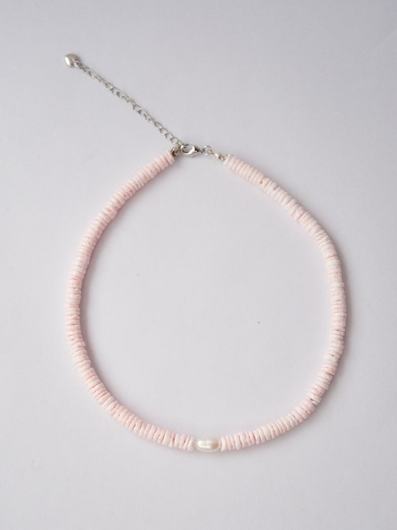 Choker de concha bubble gum