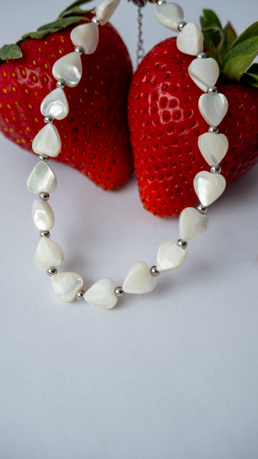 Tobillera de Corazones