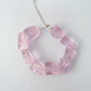 Pulsera pink glass quartz
