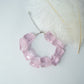 Pulsera pink glass quartz