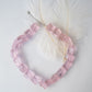 Collar pink glass quartz