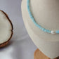 Choker de concha azul