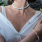 Choker de concha azul