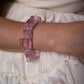Pulsera pink glass quartz
