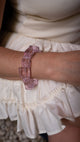 Pulsera pink glass quartz