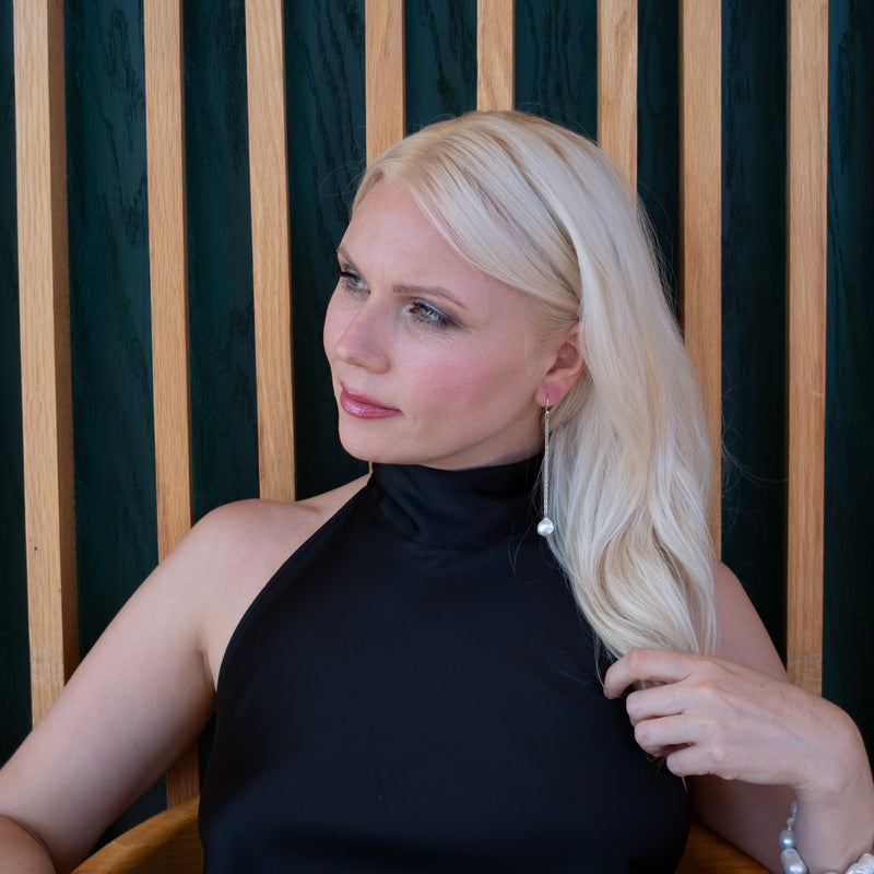 Arete largo perla baroque